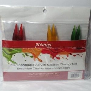 Interchangeable Acrylic Knitting Needle Chunky Set
